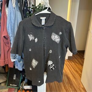 Vintage Napa Valley Short Sleeve Sweater